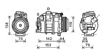 Airco compressor Ava Cooling BWK423