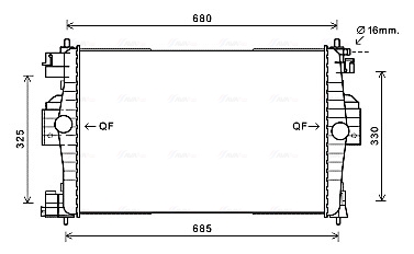 Radiateur Ava Cooling CN2280