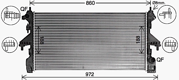 Ava Cooling Radiateur CN2322