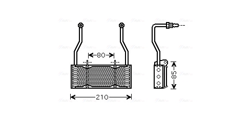 Oliekoeler motorolie Ava Cooling CN3022