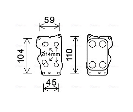 Oliekoeler motorolie Ava Cooling CN3307