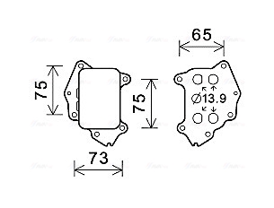 Oliekoeler motorolie Ava Cooling CN3309