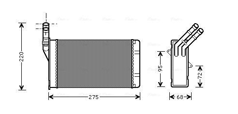 Kachelradiateur Ava Cooling CN6055