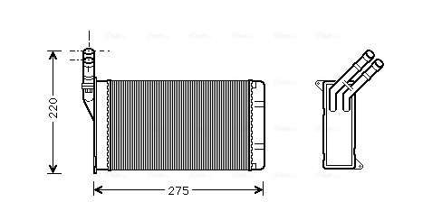 Kachelradiateur Ava Cooling CN6082