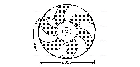 Ventilatorwiel-motorkoeling Ava Cooling CN7519