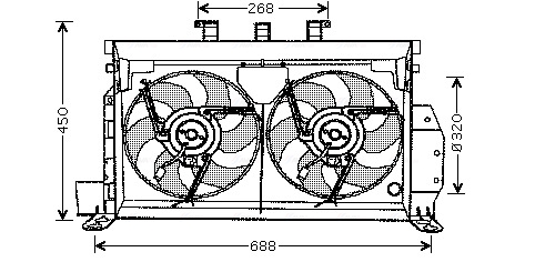 Ventilatorwiel-motorkoeling Ava Cooling CN7521