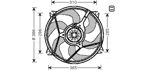 Ventilatorwiel-motorkoeling Ava Cooling CN7528