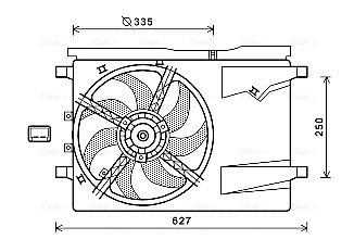 Ventilatorwiel-motorkoeling Ava Cooling CN7549