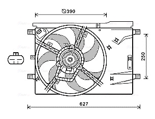 Ventilatorwiel-motorkoeling Ava Cooling CN7550