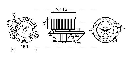 Kachelventilator Ava Cooling CN8295