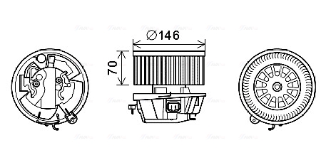 Kachelventilator Ava Cooling CN8296