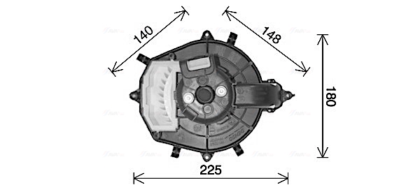 Ava Cooling Kachelventilator CN8316