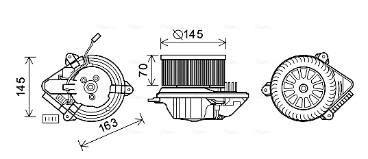 Kachelventilator Ava Cooling CN8503