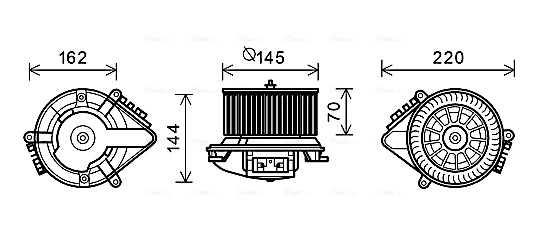 Kachelventilator Ava Cooling CN8507