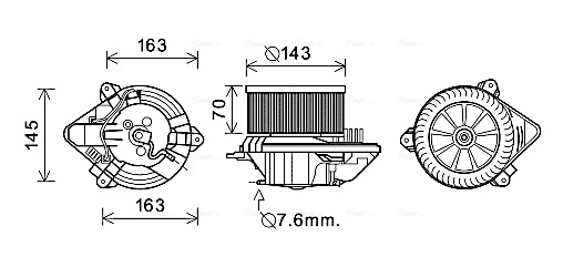 Kachelventilator Ava Cooling CN8510