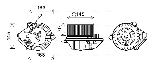 Kachelventilator Ava Cooling CN8515