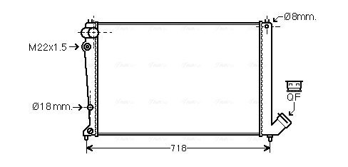 Radiateur Ava Cooling CNA2107