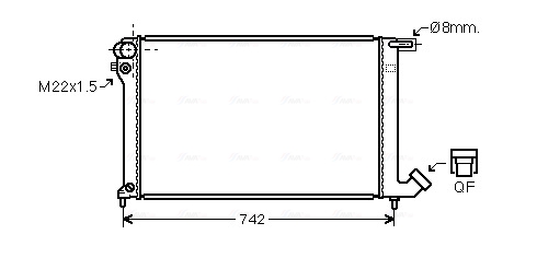 Radiateur Ava Cooling CNA2137