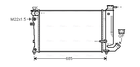 Radiateur Ava Cooling CNA2170