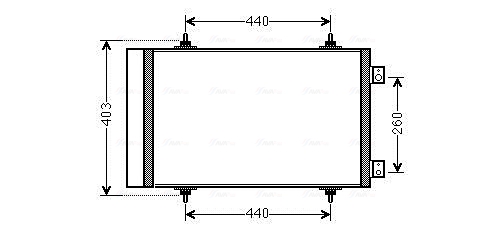 Airco condensor Ava Cooling CNA5263D