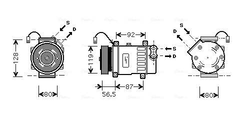 Airco compressor Ava Cooling CNAK207