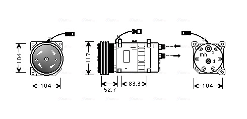 Airco compressor Ava Cooling CNAK222