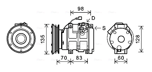 Airco compressor Ava Cooling CPAK009