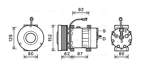 Airco compressor Ava Cooling CPAK014