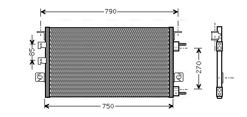 Airco condensor Ava Cooling CR5023