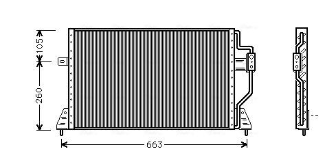 Airco condensor Ava Cooling CR5024