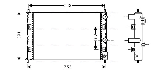 Radiateur Ava Cooling CRA2076