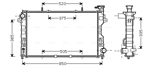 Radiateur Ava Cooling CRA2081