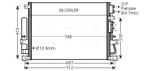 Airco condensor Ava Cooling CRA5124D