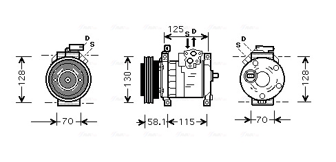 Airco compressor Ava Cooling CRAK094