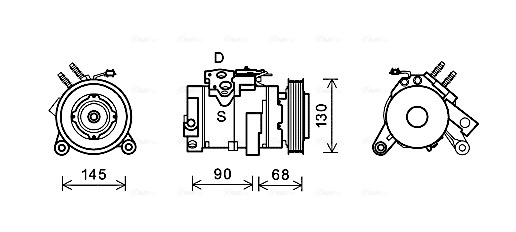 Airco compressor Ava Cooling CRAK133