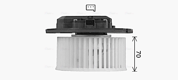 Ava Cooling Kachelventilator CT8082