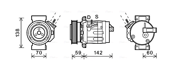 Airco compressor Ava Cooling CTK035