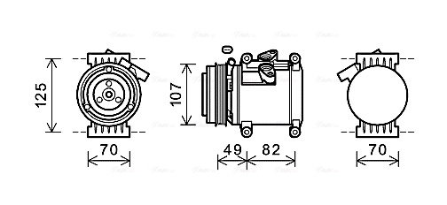 Airco compressor Ava Cooling CTK039