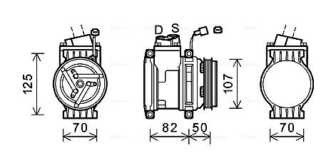 Airco compressor Ava Cooling CTK041