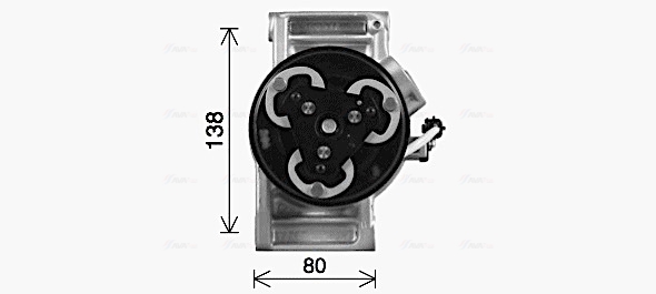 Ava Cooling Airco compressor DAK019