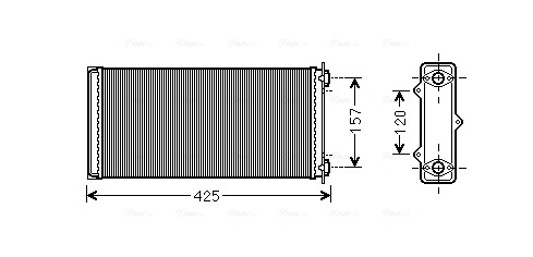 Kachelradiateur Ava Cooling DF6037