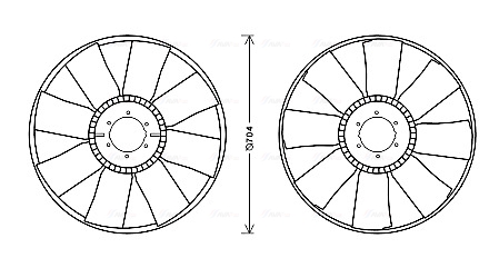 Ventilatorwiel-motorkoeling Ava Cooling DFB064
