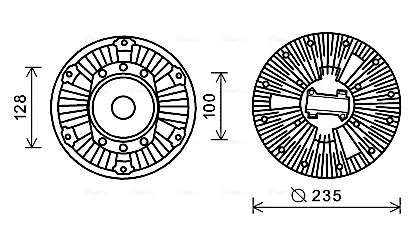 Visco-koppeling Ava Cooling DFC055