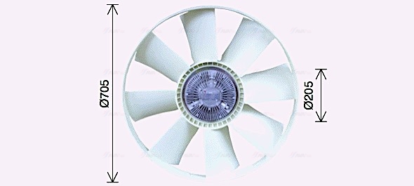 Ava Cooling Ventilatorwiel-motorkoeling DFF084