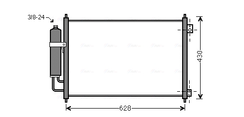 Airco condensor Ava Cooling DN5328D