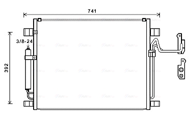 Airco condensor Ava Cooling DN5398D