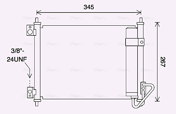 Airco condensor Ava Cooling DN5432D