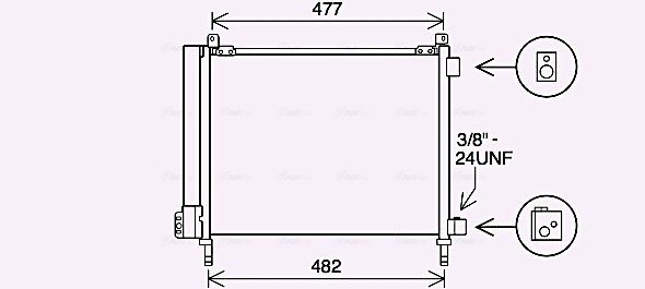 Airco condensor Ava Cooling DN5433D