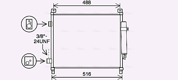 Airco condensor Ava Cooling DN5436D