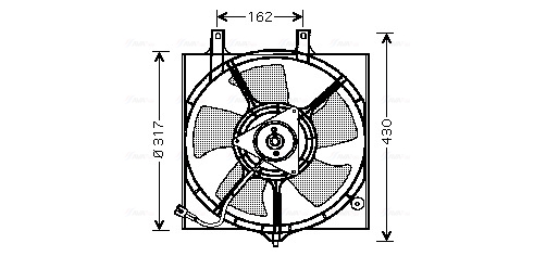 Ventilatorwiel-motorkoeling Ava Cooling DN7510